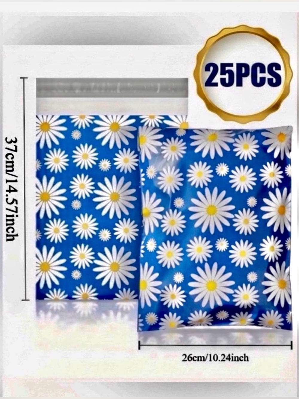 150PC Bundle - 25 Poly Mailers, 25 Cards & 100 Stickers - Picture 2 of 10